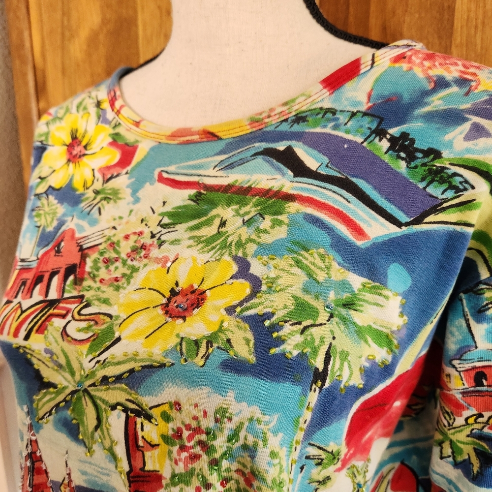 Vintage Zashi Beaded Top | S - Picture 2 of 5